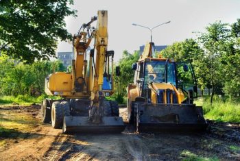 Bulldozer Excavator The Work Of The